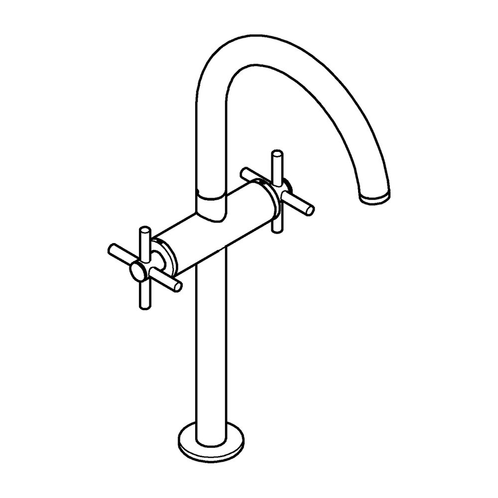 Grohe Atrio Waschtisch-Einlochbatterie 1/2" XL-Size, Warm Sunset, mit Kreuzgriff, für f... GROHE-21149DA0 4005176761232 (Abb. 3)