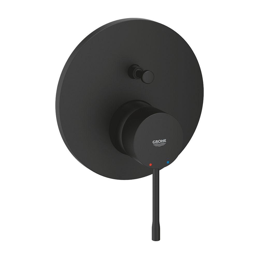 Grohe Essence 1-Loch-Einhand-Wannenbatterie Phantom Black, Professional Edition, Fertig... GROHE-24167KF1 4005176782343 (Abb. 1)