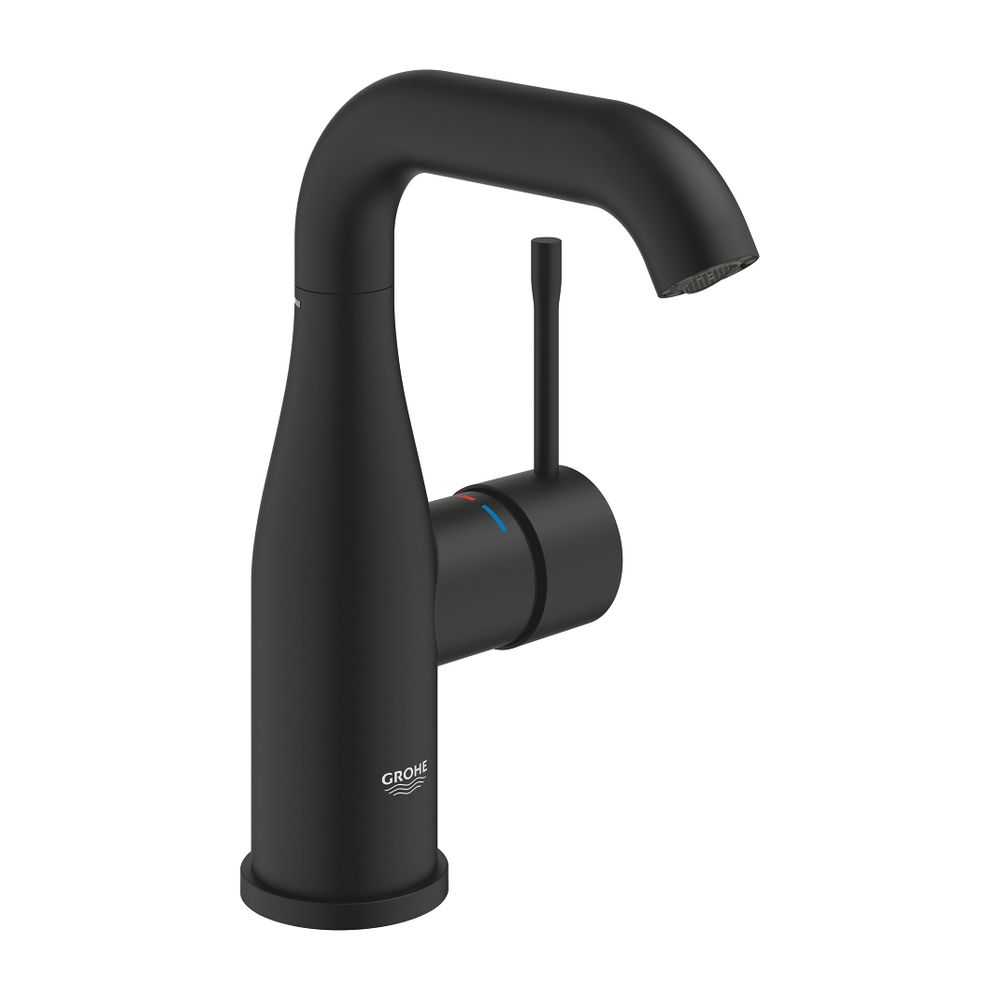 Grohe Essence 1-Loch-Einhand-Waschtischbatterie M-Size, Phantom Black, glatter Körper, ... GROHE-24176KF1 4005176782367 (Abb. 1)