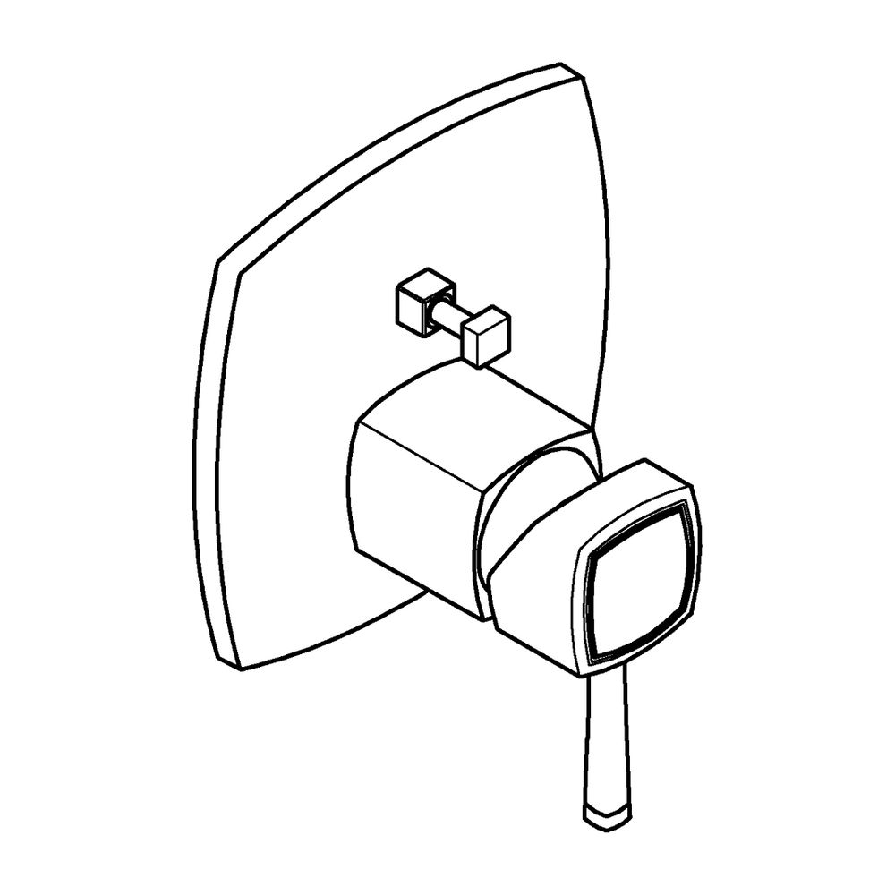 Grohe Grandera 1-Loch-Einhand-Wannenbatterie Chrom, Fertigmontageset für Rapido SmartBo... GROHE-24260000 4005176758362 (Abb. 5)