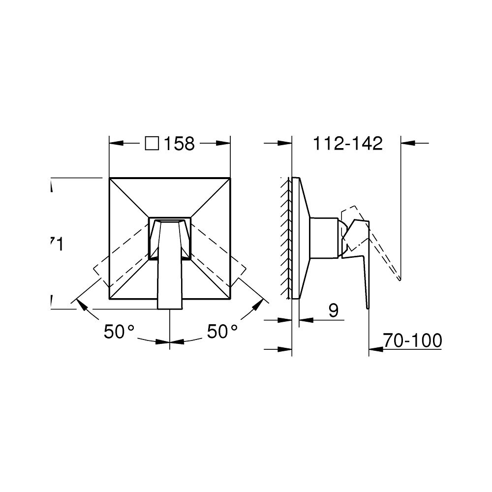 Grohe Allure Brilliant Einhand-Brausebatterie Chrom, Fertigmontageset für Rapido SmartB... GROHE-24277000 4005176759918 (Abb. 5)