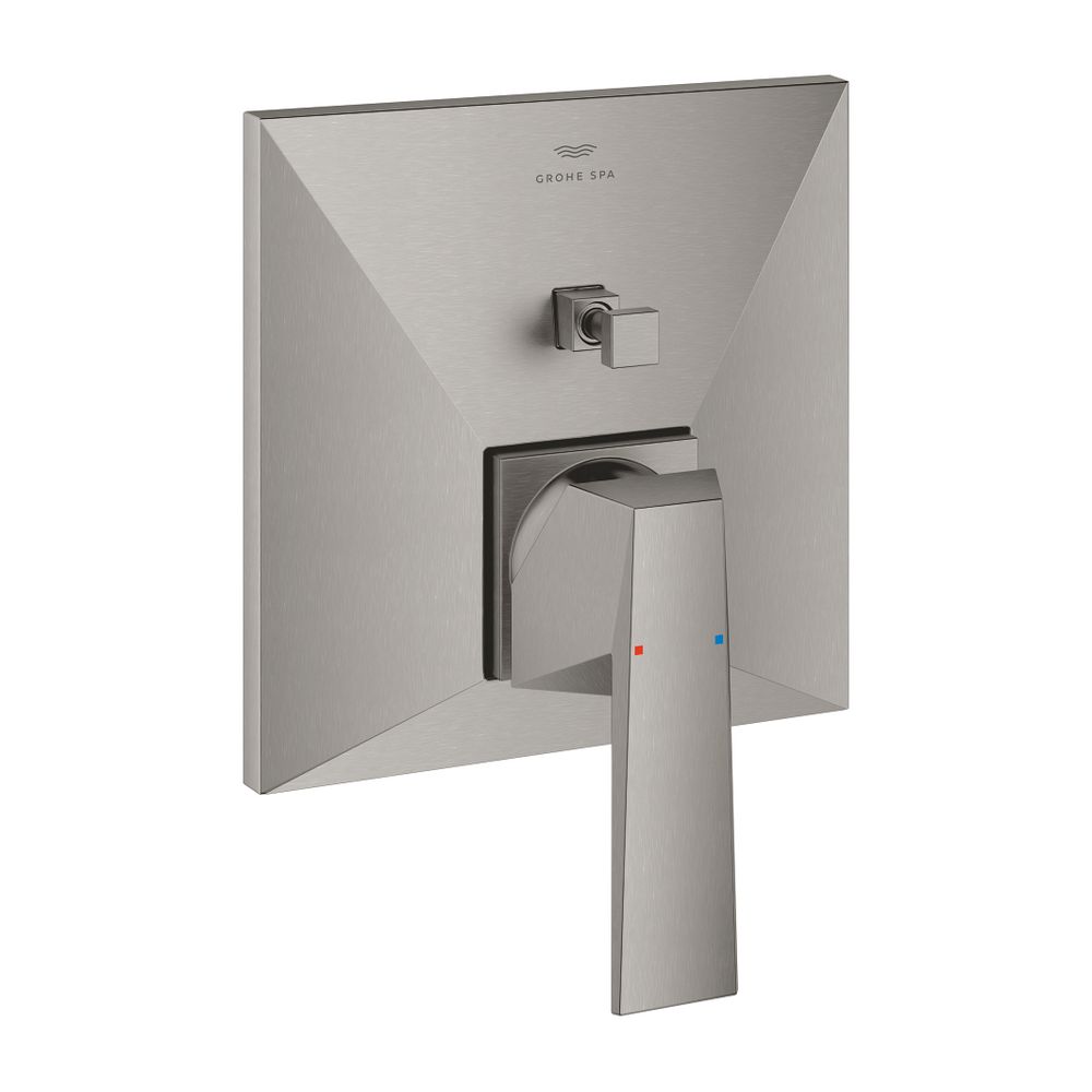 Grohe Allure Brilliant Einhand-Wannenbatterie Supersteel, Wandmontage, Fertigmontageset... GROHE-24279DC0 4005176759963 (Abb. 1)