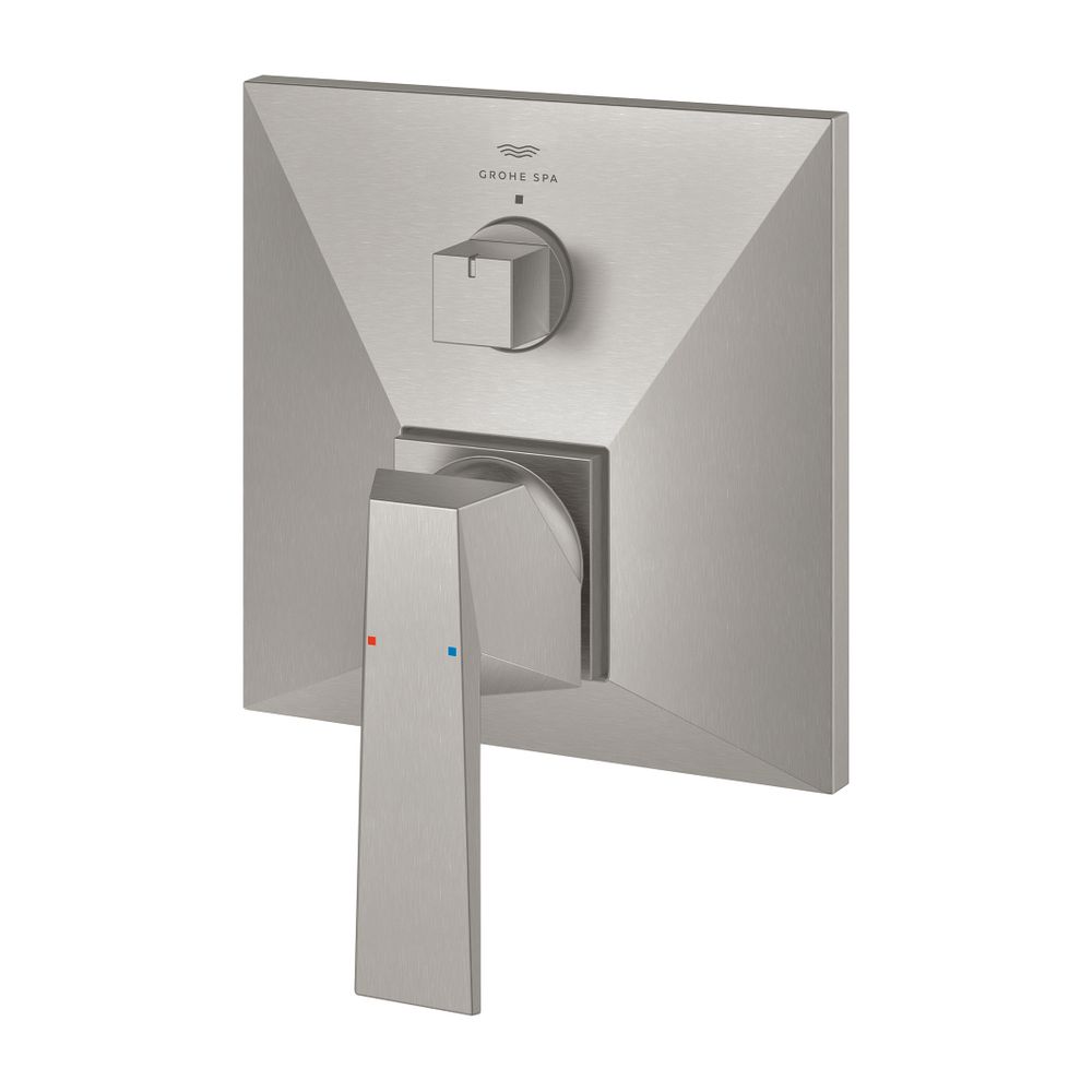 Grohe Allure Brilliant Einhandbatterie Supersteel, mit 3-Wege-Umstellung, Fertigmontage... GROHE-24340DC0 4005176759994 (Abb. 3)