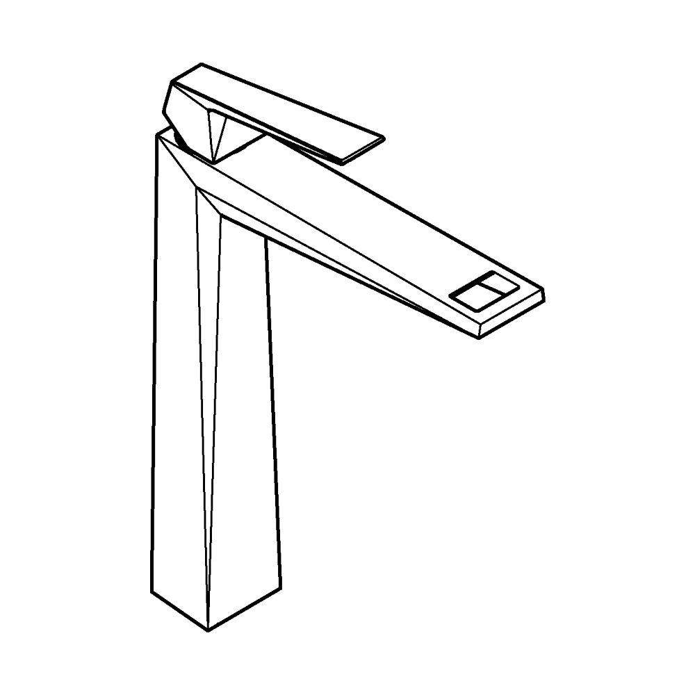 Grohe Allure Brilliant 1-Loch-Waschtischbatterie Einhand XL-Size Hard Graphite gebürste... GROHE-24346AL0 4005176759819 (Abb. 5)