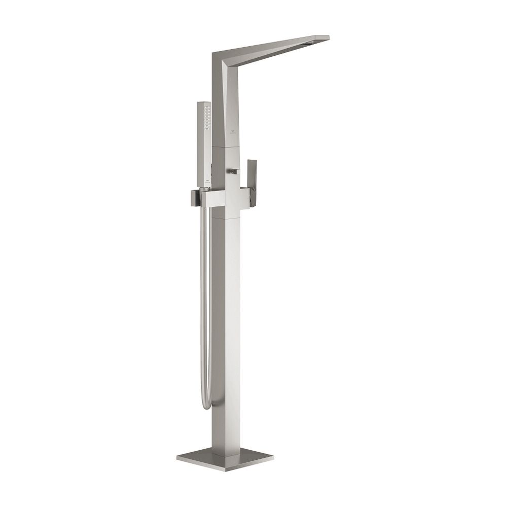 Grohe Allure Brilliant Einhand-Wannenbatterie Supersteel, Bodenmontage, Fertigmontagese... GROHE-24348DC0 4005176759901 (Abb. 1)
