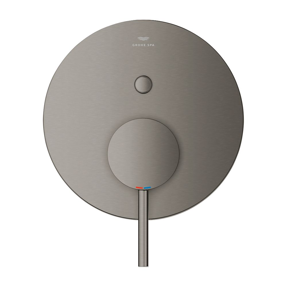 Grohe Atrio Einhand-Wannenbatterie Hard Graphite gebürstet, Fertigmontageset für Rapido... GROHE-24355AL0 4005176761614 (Abb. 2)