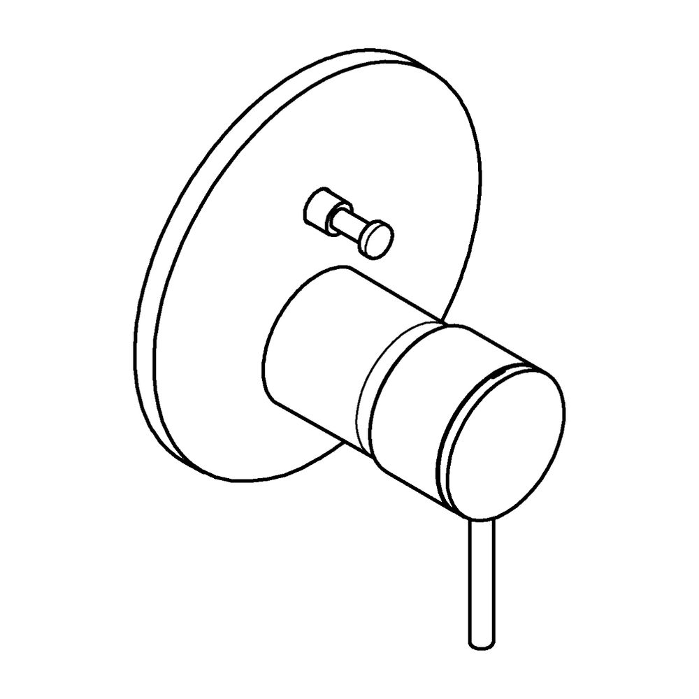 Grohe Atrio Einhand-Wannenbatterie Hard Graphite gebürstet, Fertigmontageset für Rapido... GROHE-24355AL0 4005176761614 (Abb. 5)