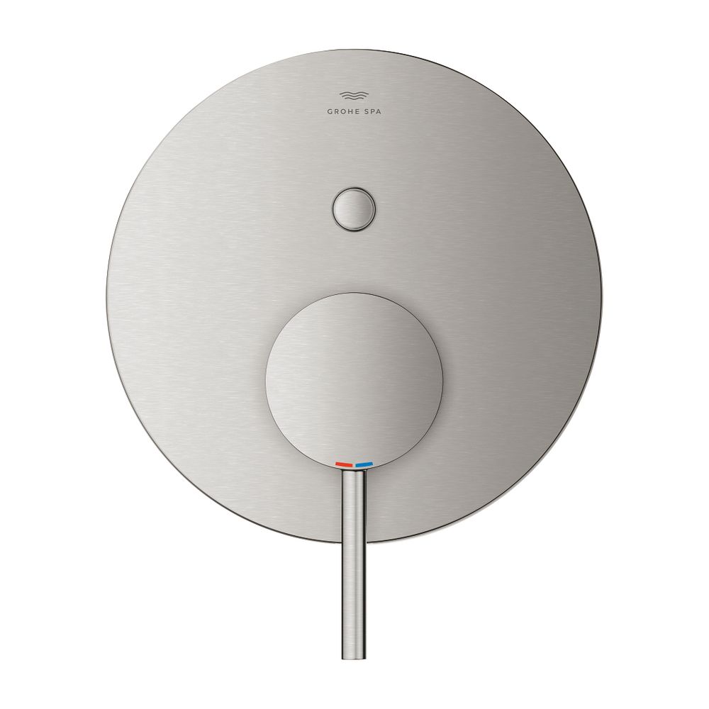 Grohe Atrio Einhand-Wannenbatterie Supersteel, Fertigmontageset für Rapido SmartBox... GROHE-24355DC0 4005176761638 (Abb. 2)