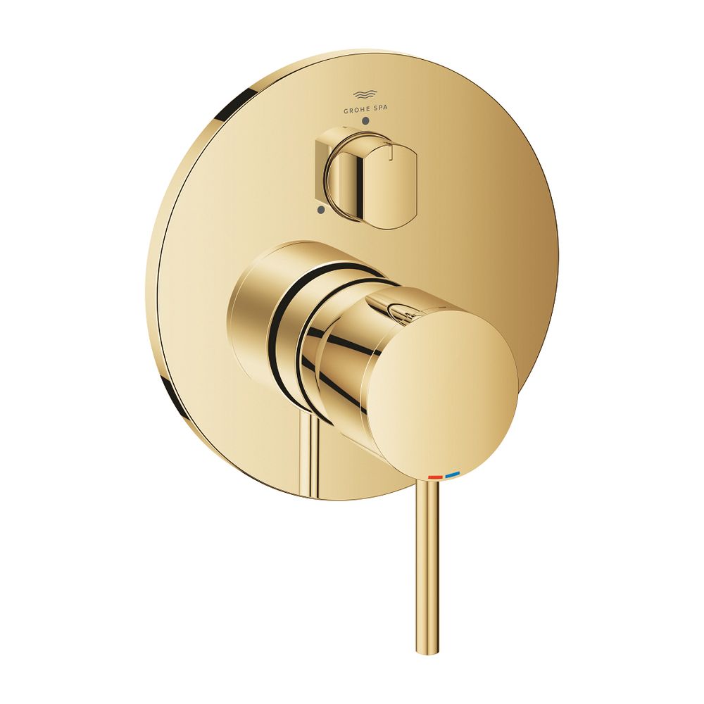 Grohe Atrio Einhandbatterie Supersteel, Fertigmontageset für 3-Wege-Umstellung, für Rap... GROHE-24356GL0 4005176761171 (Abb. 1)