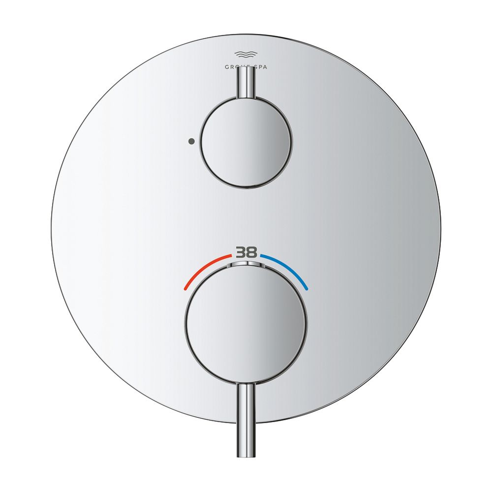 Grohe Atrio Thermostat-Brausebatterie Chrom, Fertigmontageset für Rapido SmartBox... GROHE-24357000 4005176762093 (Abb. 2)