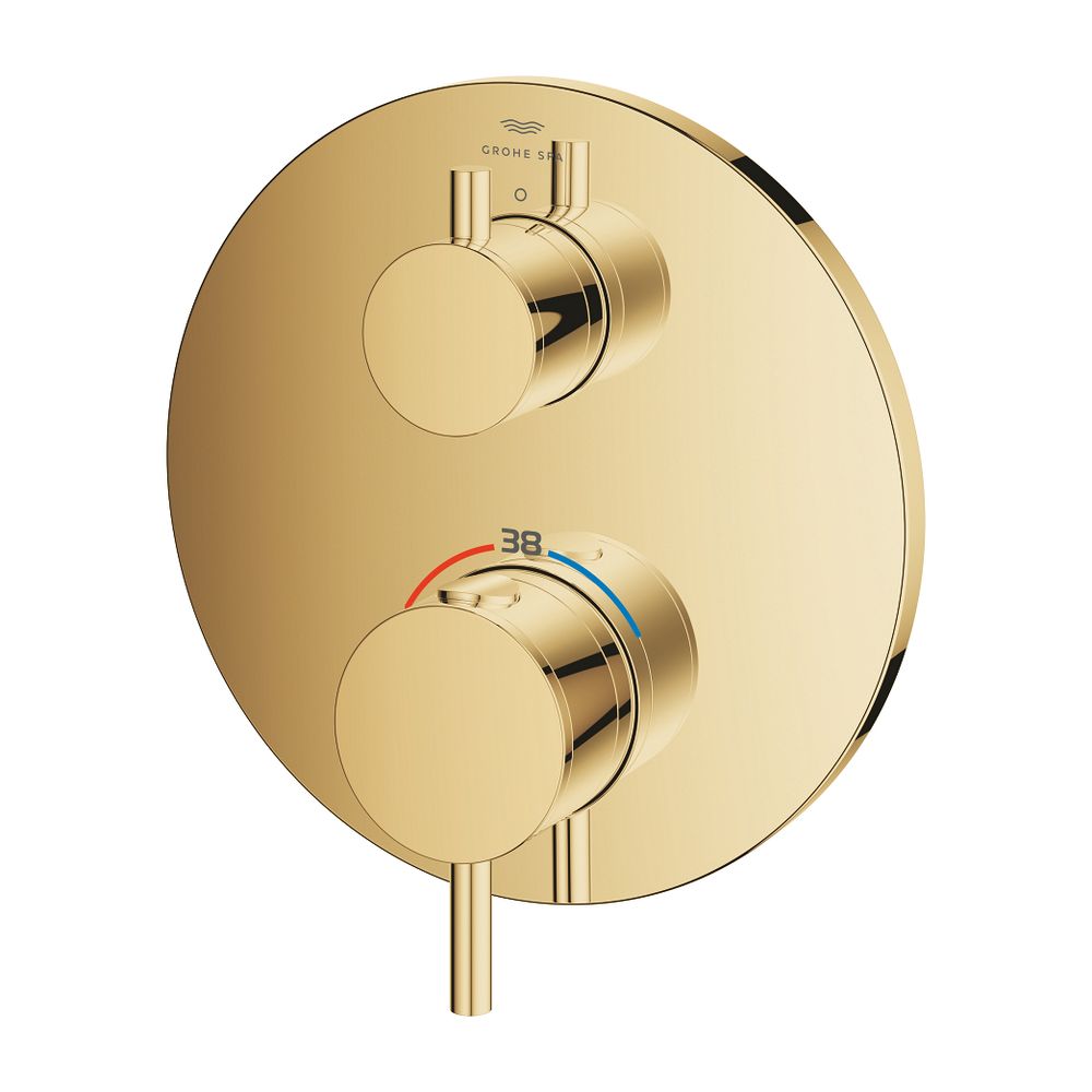 Grohe Atrio Thermostat-Brausebatterie Cool Sunrise, Fertigmontageset für Rapido SmartBo... GROHE-24357GL0 4005176761218 (Abb. 3)