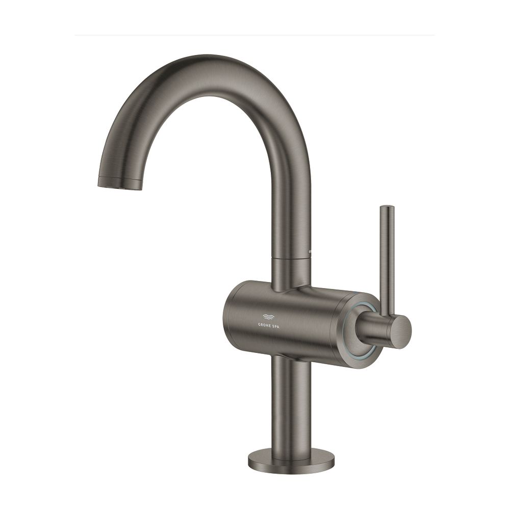 Grohe Atrio 1-Loch-Einhand-Waschtischbatterie, M-Size, Hard Graphite gebürstet, schwenk... GROHE-24363AL0 4005176760891 (Abb. 2)