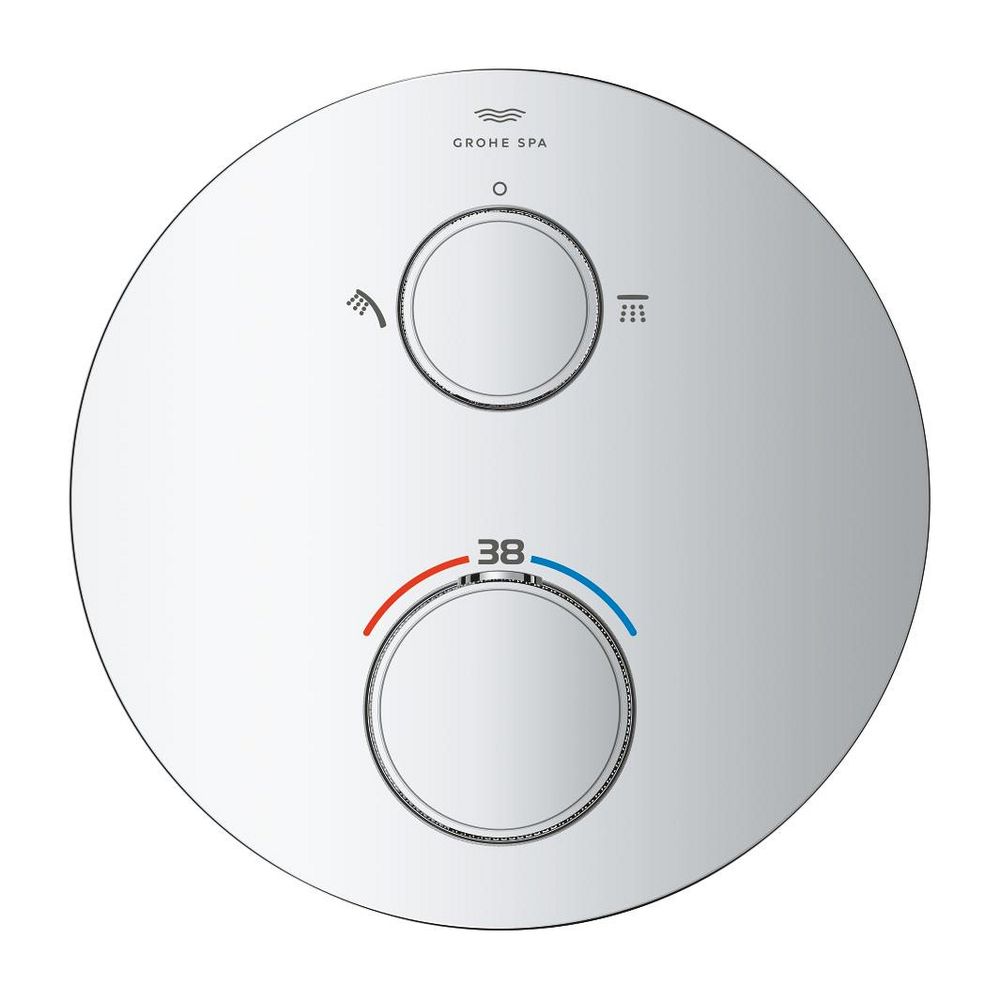 Grohe Atrio PC Thermostat-Brausebatterie Chrom mit 2-Wege-Umstellung mit Knopfbetätigun... GROHE-24396000 4005176786204 (Abb. 3)