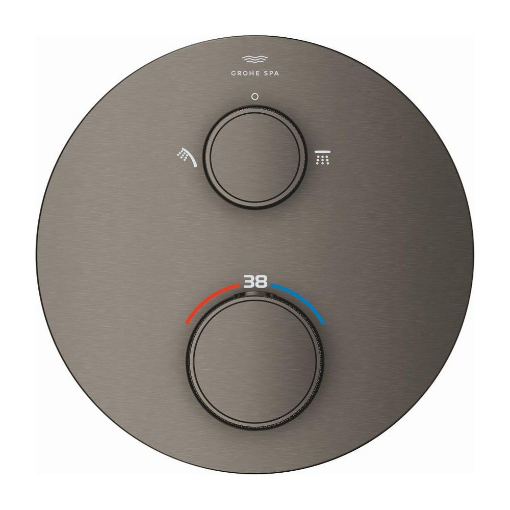 Grohe Atrio PC Thermostat-Brausebatterie Hard Graphite gebürstet mit 2-Wege-Umstellung ... GROHE-24396AL0 4005176786242 (Abb. 3)