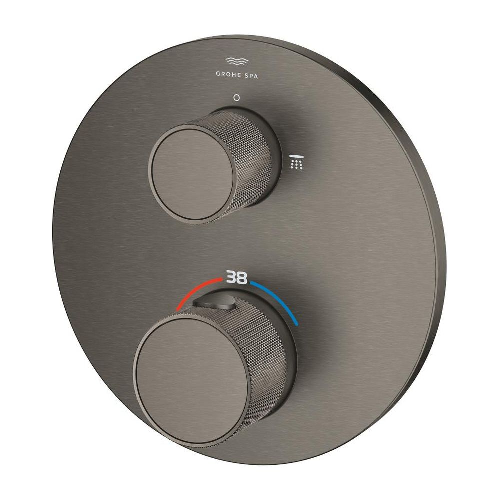 Grohe Atrio PC Thermostat-Brausebatterie Hard Graphite gebürstet mit 2-Wege-Umstellung ... GROHE-24396AL0 4005176786242 (Abb. 4)