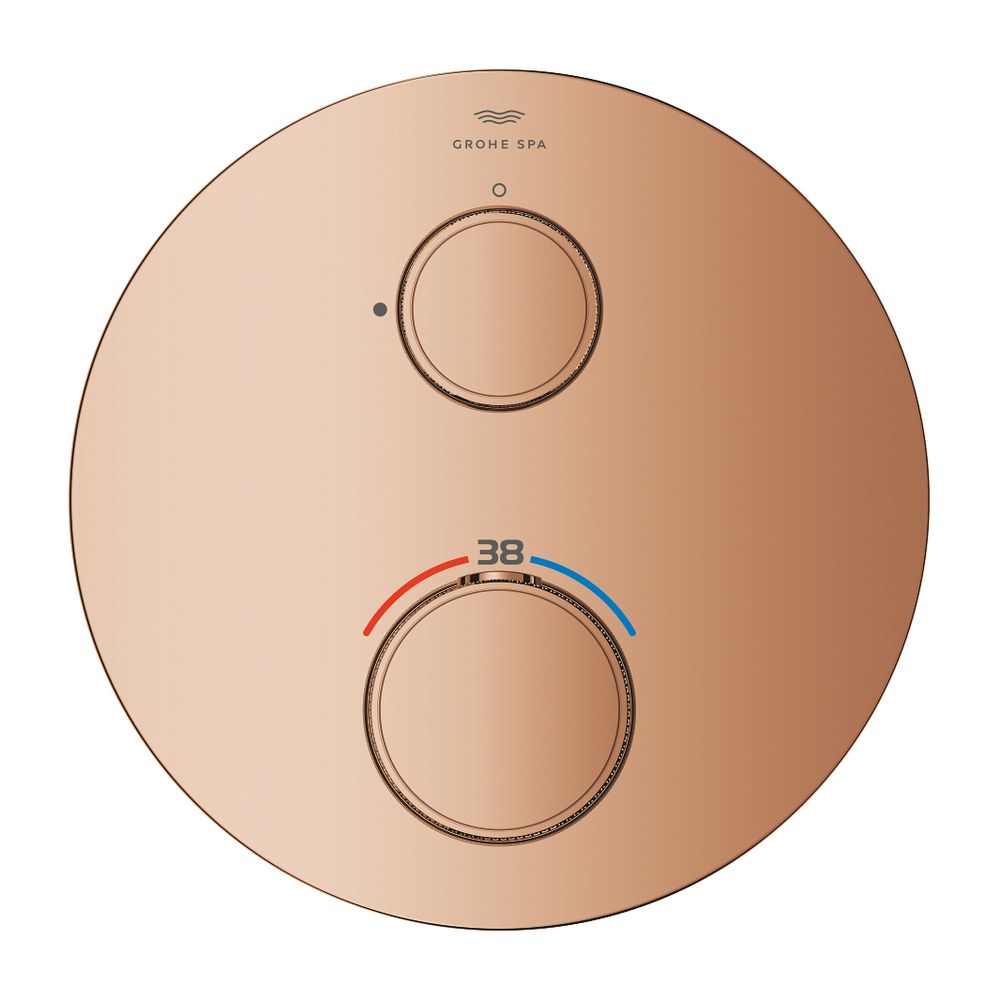 Grohe Atrio PC Thermostat-Brausebatterie Warm Sunset mit 2-Wege-Umstellung mit Knopfbet... GROHE-24396DA0 4005176786235 (Abb. 5)