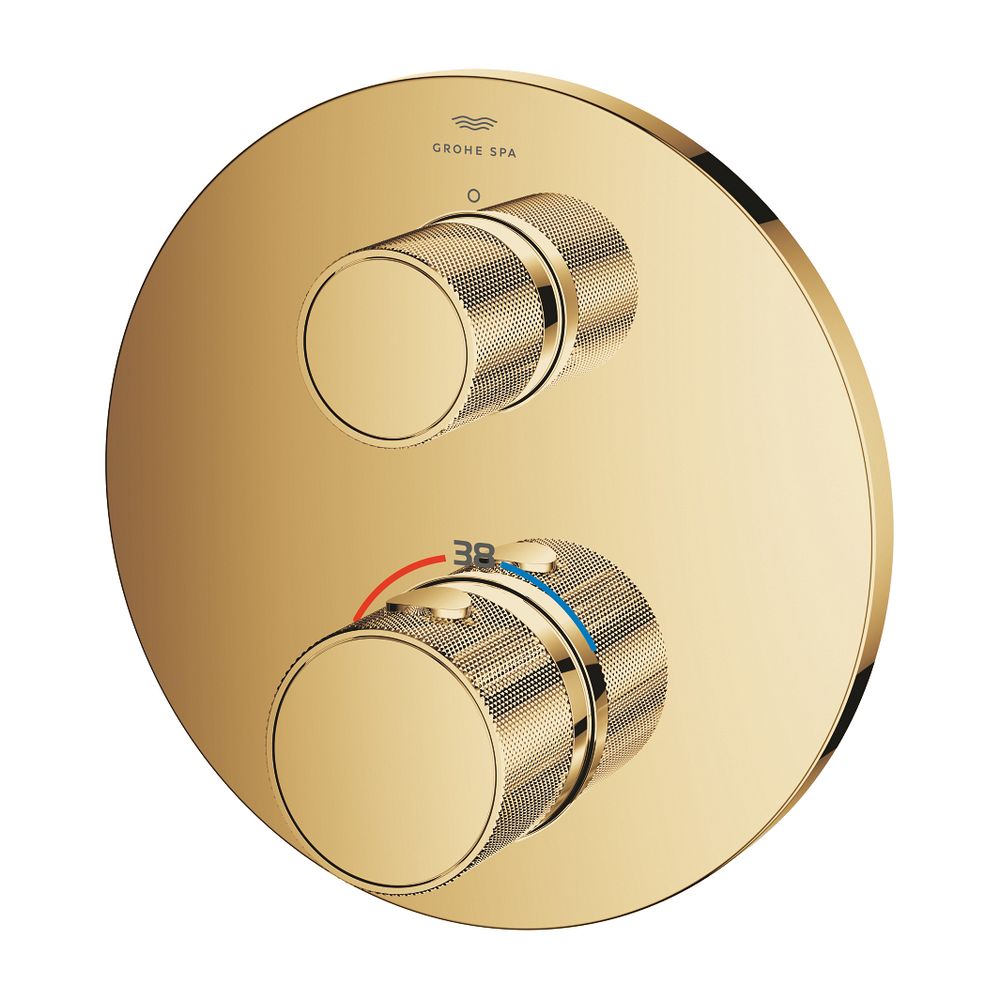 Grohe Atrio PC Thermostat-Brausebatterie Cool Sunrise mit 2-Wege-Umstellung mit Knopfbe... GROHE-24396GL0 4005176786228 (Abb. 5)