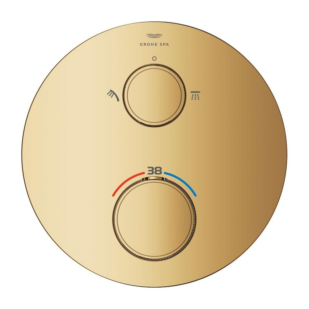 Grohe Atrio PC Thermostat-Brausebatterie Cool Sunrise mit 2-Wege-Umstellung mit Knopfbe... GROHE-24396GL0 4005176786228 (Abb. 2)
