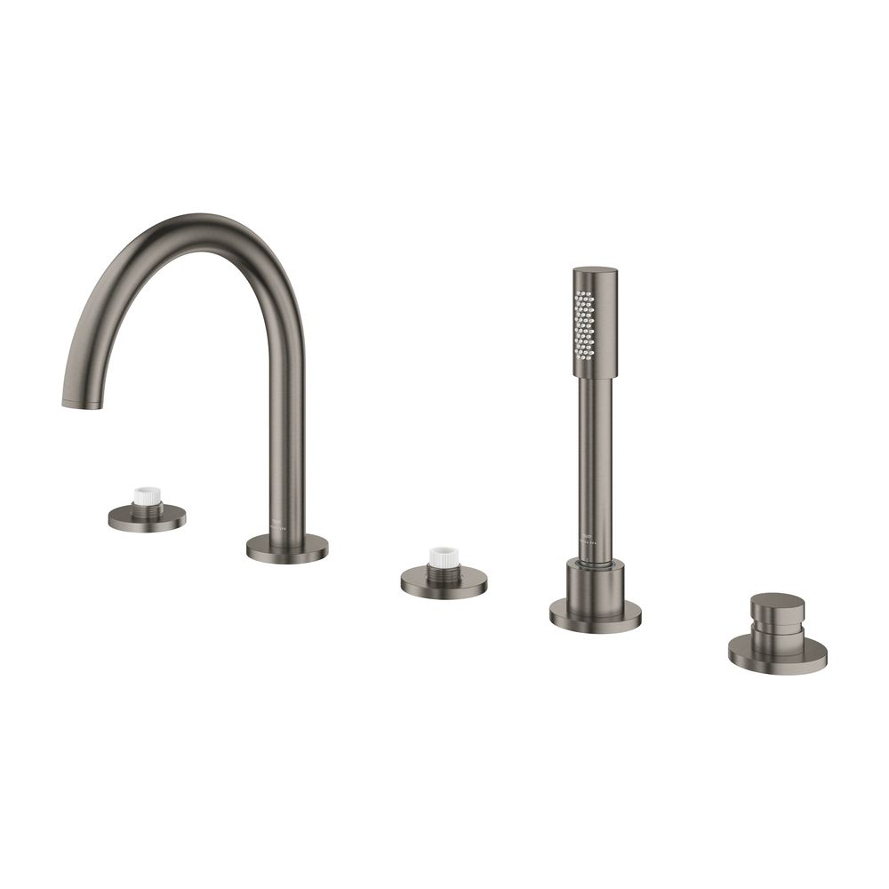 Grohe Atrio PC 5-Loch-Wannenkombination Hard Graphite gebürstet für Hebelgriffe... GROHE-25224AL0 4005176508912 (Abb. 2)