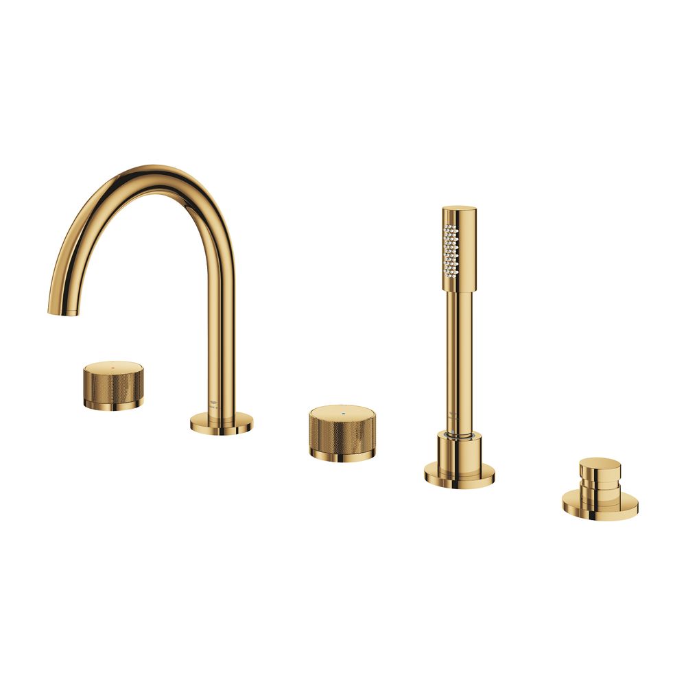 Grohe Atrio PC 5-Loch-Wannenkombination Cool Sunrise Knopfbetätigung mit Einlagen... GROHE-25226GL0 4005176508394 (Abb. 2)