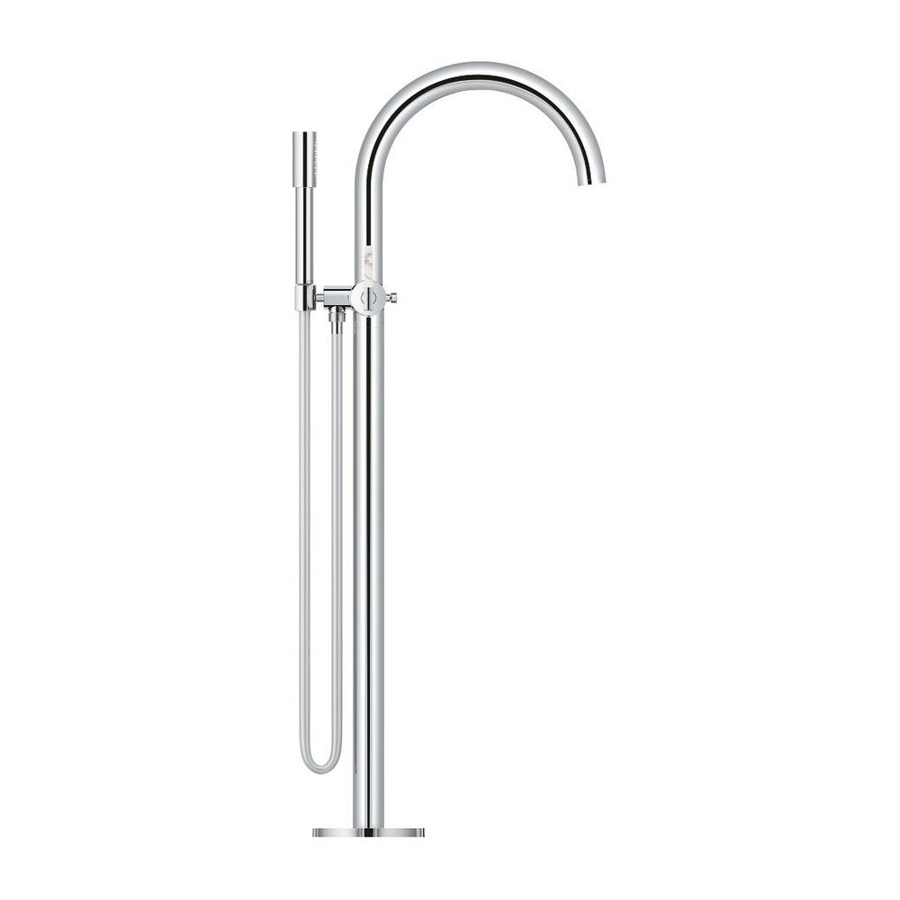 Grohe Atrio PC Wannenbatterie Chrom für Hebelgriffe, Bodenmontage, Fertigmontageset für... GROHE-25227000 4005176508356 (Abb. 3)