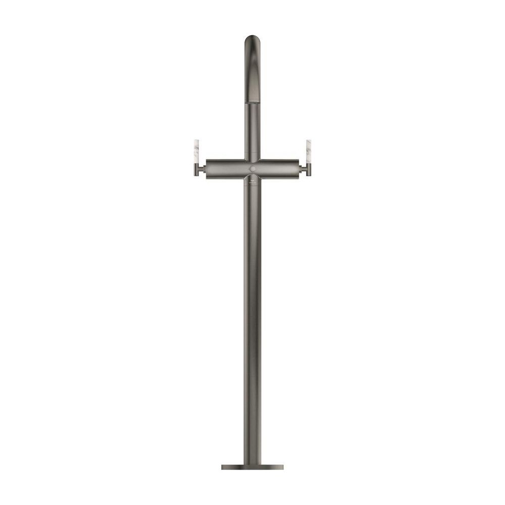 Grohe Atrio PC Wannenbatterie Hard Graphite gebürstet für Hebelgriffe, Bodenmontage, Fe... GROHE-25227AL0 4005176508318 (Abb. 2)