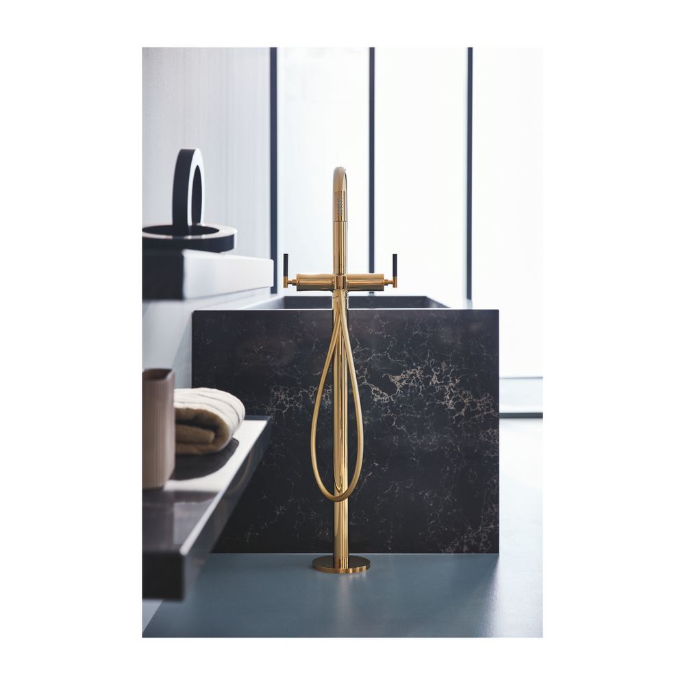 Grohe Atrio PC Wannenbatterie Cool Sunrise für Hebelgriffe, Bodenmontage, Fertigmontage... GROHE-25227GL0 4005176508196 (Abb. 5)
