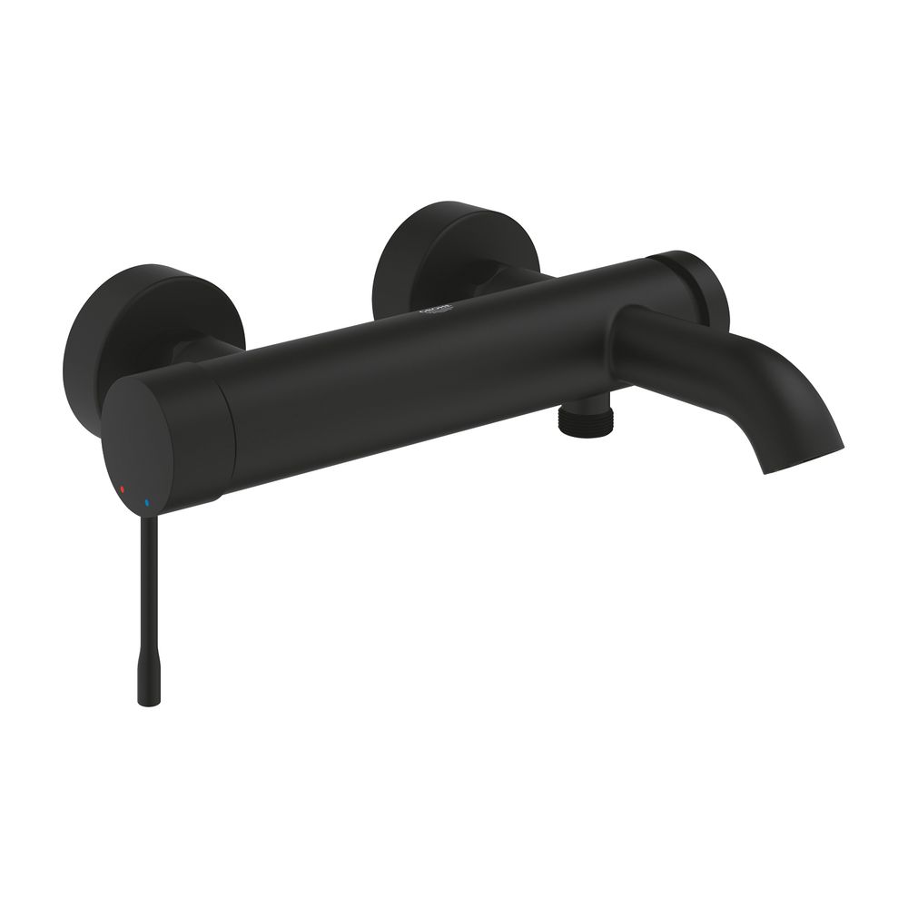 Grohe Essence 1-Loch-Einhand-Wannenbatterie Wandmontage, Phantom Black, Professional Ed... GROHE-25250KF1 4005176782404 (Abb. 1)