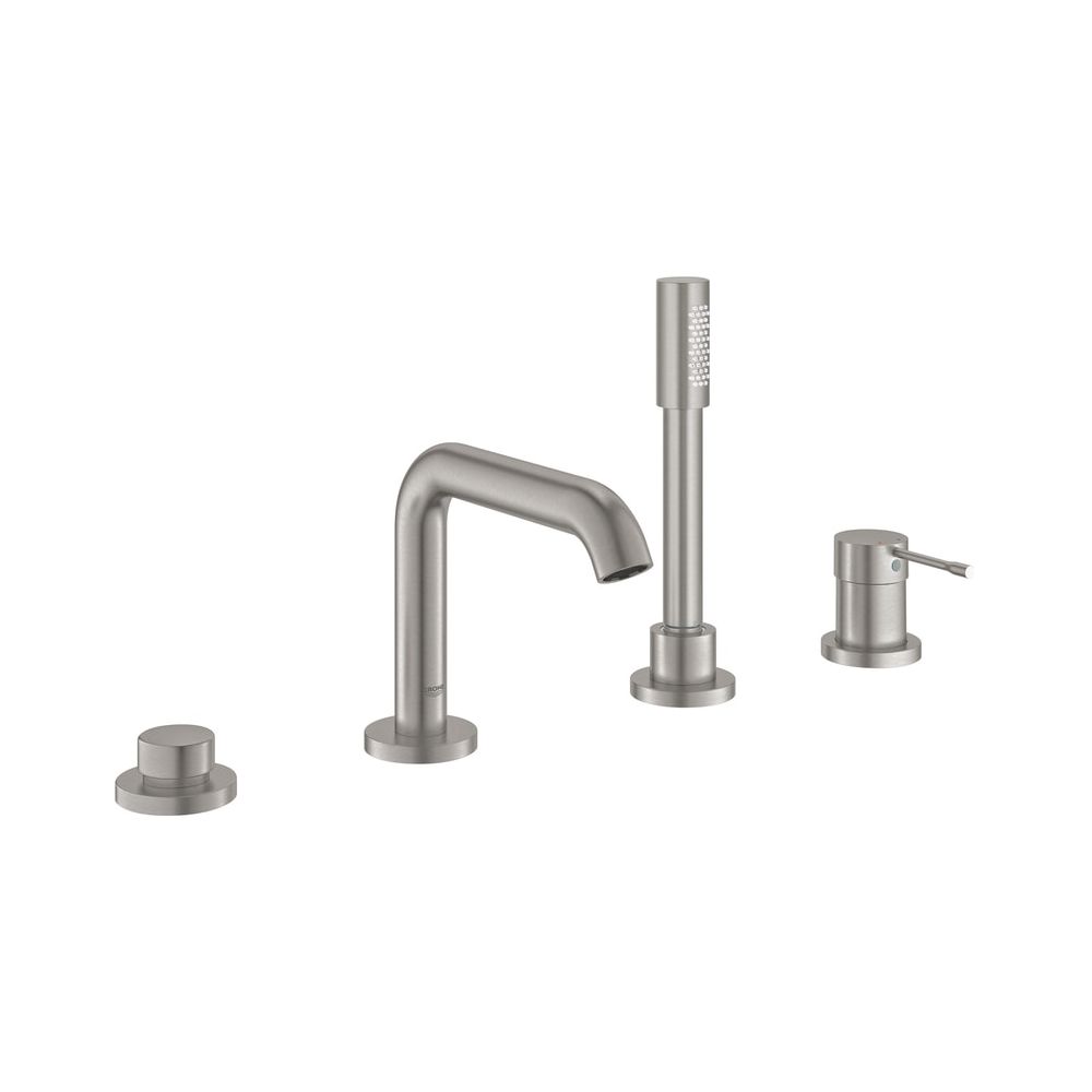 Grohe Essence 4-Loch-Einhand-Wannenkombination supersteel 25251DC1... GROHE-25251DC1 4005176711862 (Abb. 1)