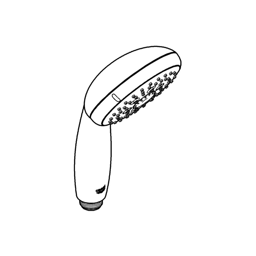 Grohe Vitalio Start 100 Handbrause mit 3 Strahlarten, Chrom, 26031000... GROHE-26031000 4005176933929 (Abb. 3)