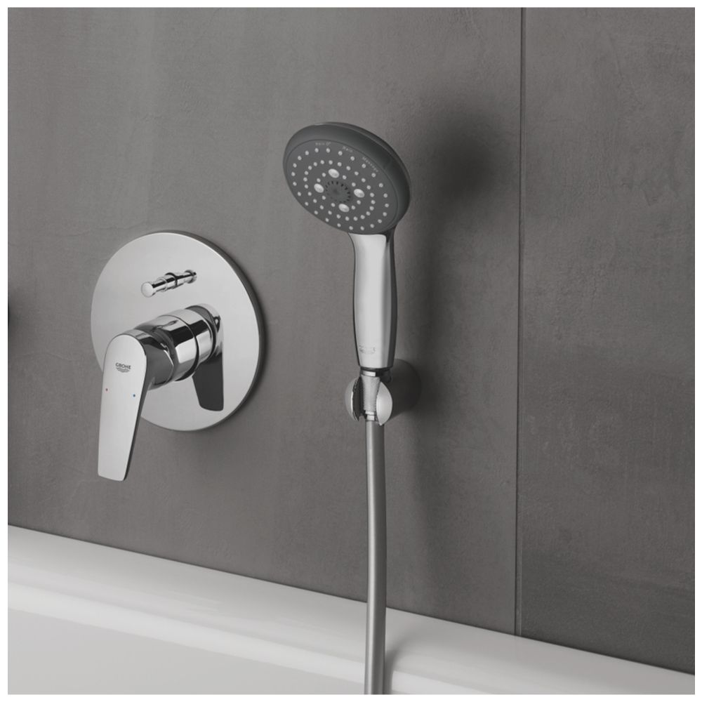 Grohe Vitalio Start 100 Handbrause mit 3 Strahlarten, Chrom, 26031000... GROHE-26031000 4005176933929 (Abb. 2)