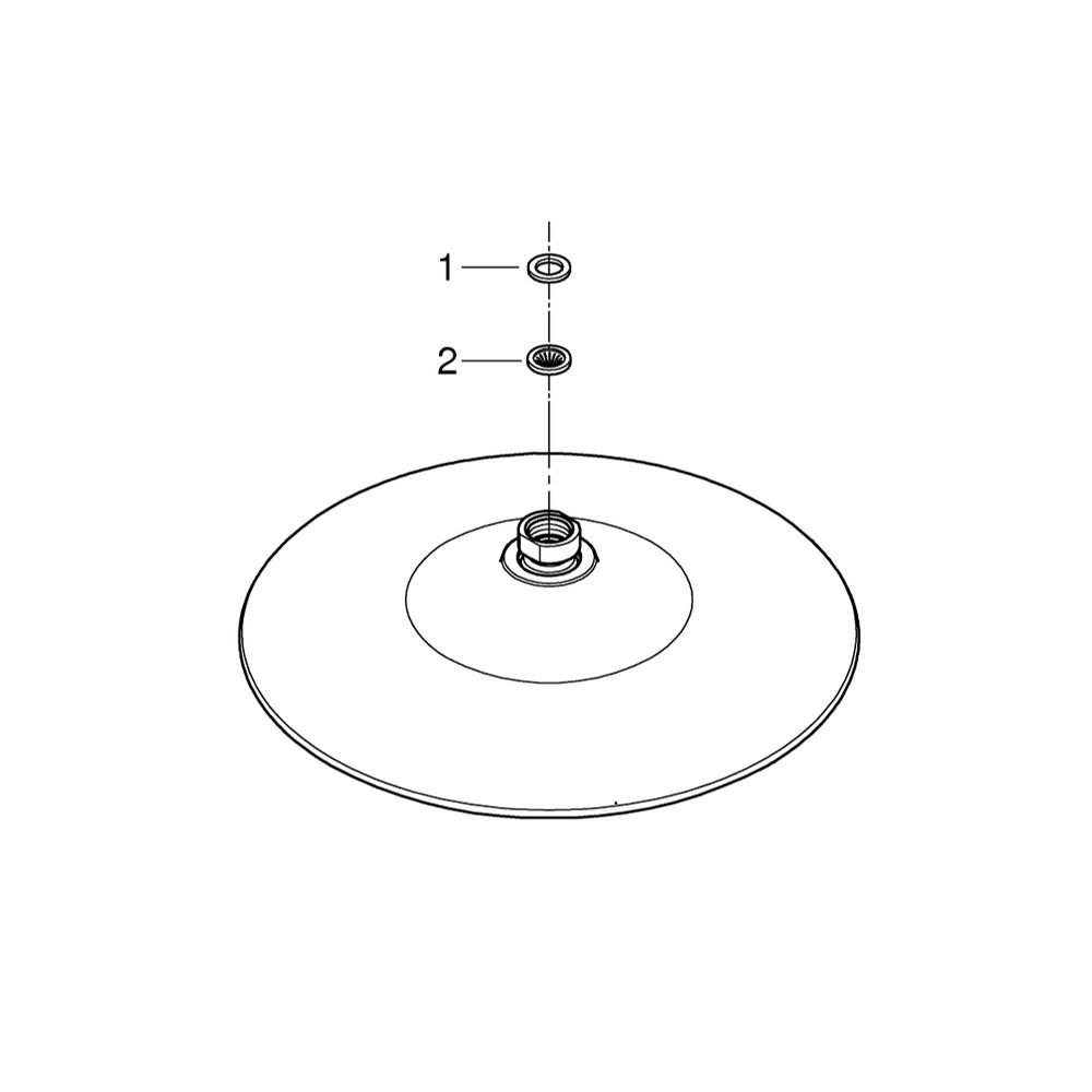 Grohe Vitalio Joy 260 Kopfbrause, 3 Strahlarten, Chrom, 26462000... GROHE-26462000 4005176417795 (Abb. 4)
