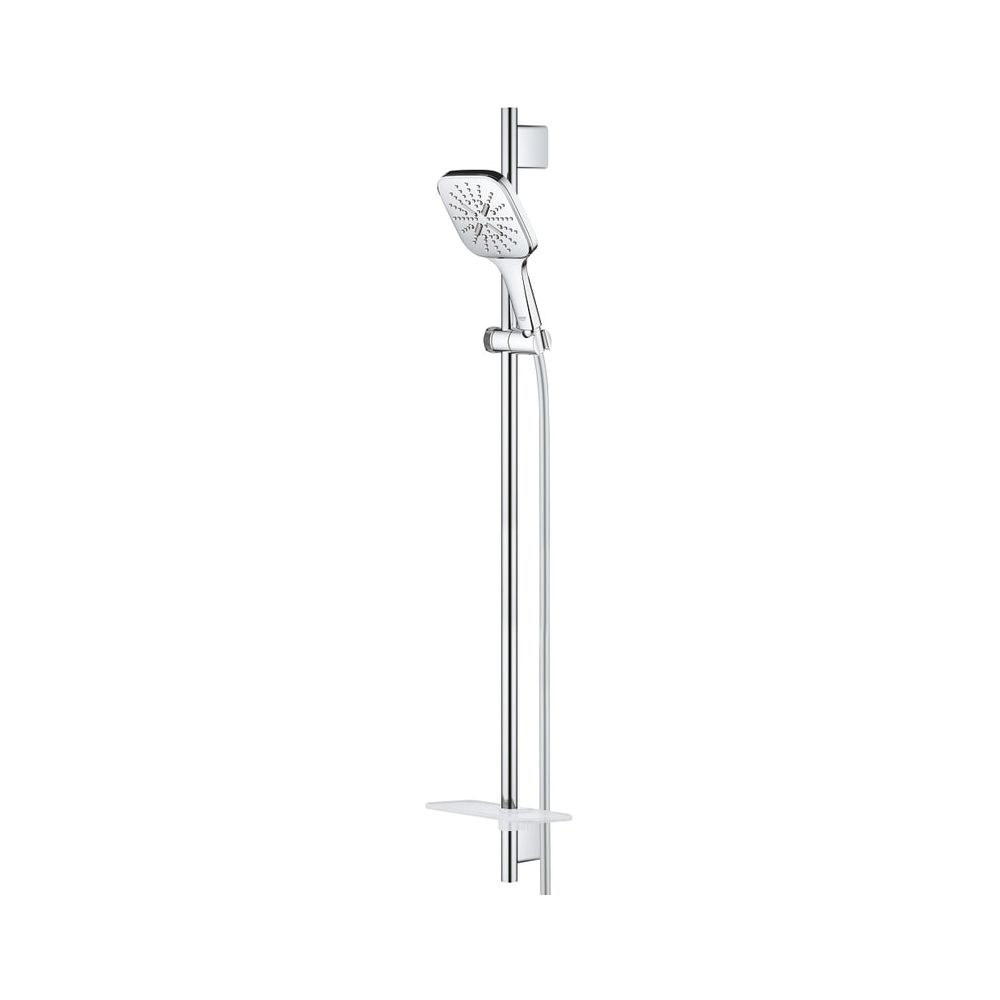 Grohe Rainshower SmartActive 130 Cube Brausestangenset 3 Strahlarten chrom 26586000... GROHE-26586000 4005176486333 (Abb. 1)