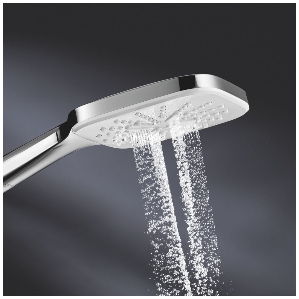 Grohe Vitalio SmartActive 130 Cube Handbrause 3 Strahlarten, QuickFix, Chrom, 26595000... GROHE-26595000 4005176486487 (Abb. 2)