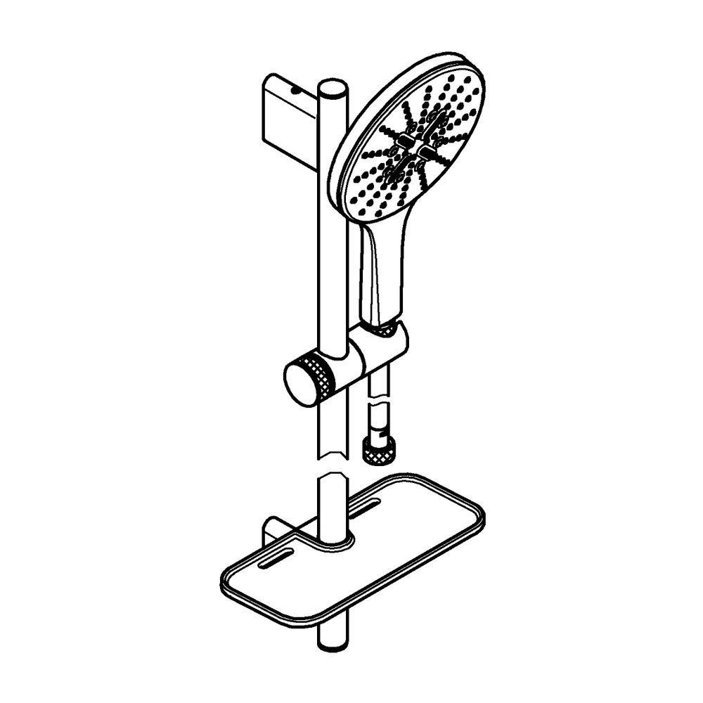Grohe Vitalio SmartActive 150 Brausestangenset 3 Strahlarten Chrom QuickFix, 26598000... GROHE-26598000 4005176486517 (Abb. 4)