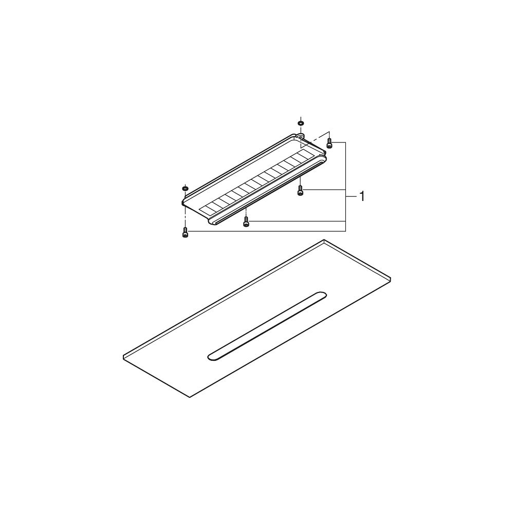Grohe Rainshower Aqua Abdeckung Chrom Deckenbrause Cascade ohne Unterputz-Körper, maxim... GROHE-26734000 4005176644603 (Abb. 4)