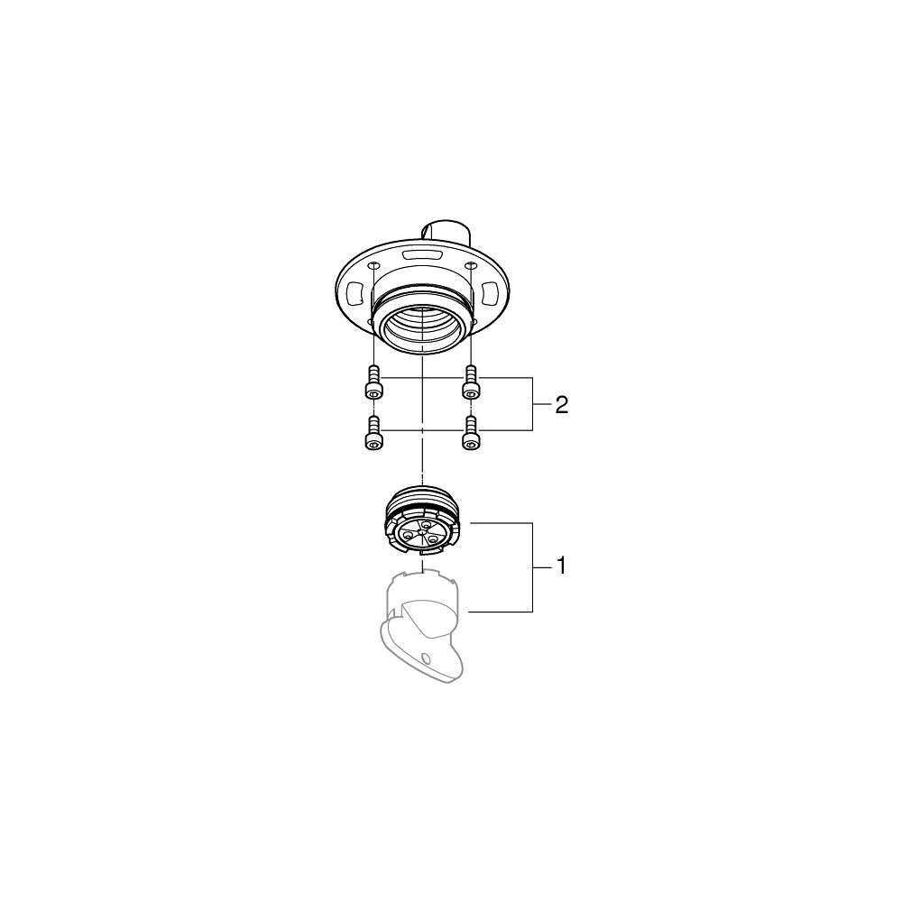 Grohe Strahlbildner Rainshower Aqua Mist, Strahlart Grohe Drizzle Spray (Nebeldüsen), o... GROHE-26735000 4005176644610 (Abb. 4)