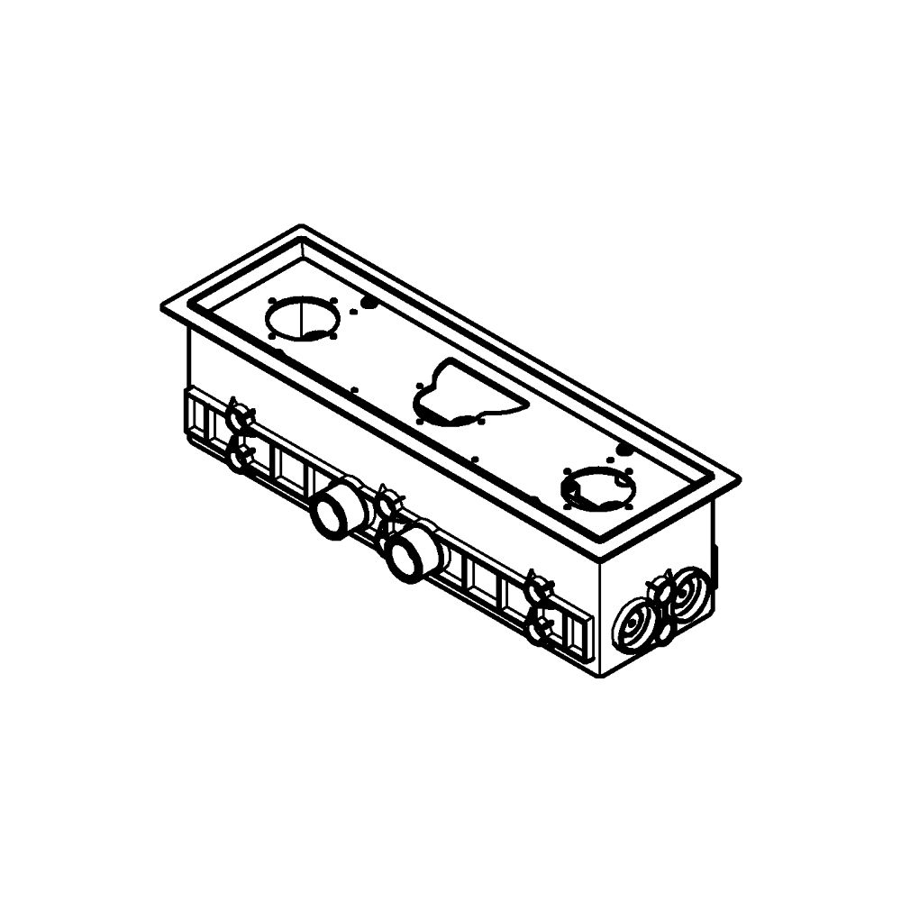 Grohe Rainshower Aqua Rohbau-Set klein, für Deckenbrausen, 320x100mm, für 2 Wasserwege... GROHE-26739000 4005176644641 (Abb. 6)