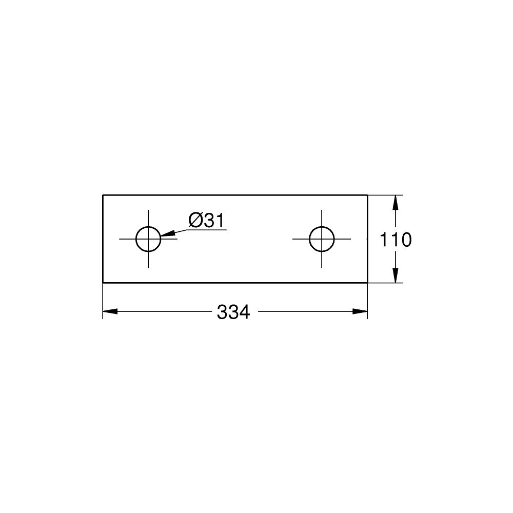 Grohe Rainshower Aqua Abdeckhaube für 2 Strahlbilder Deckenbrause, Chrom, ohne Rohbau-S... GROHE-26785000 4005176681608 (Abb. 5)