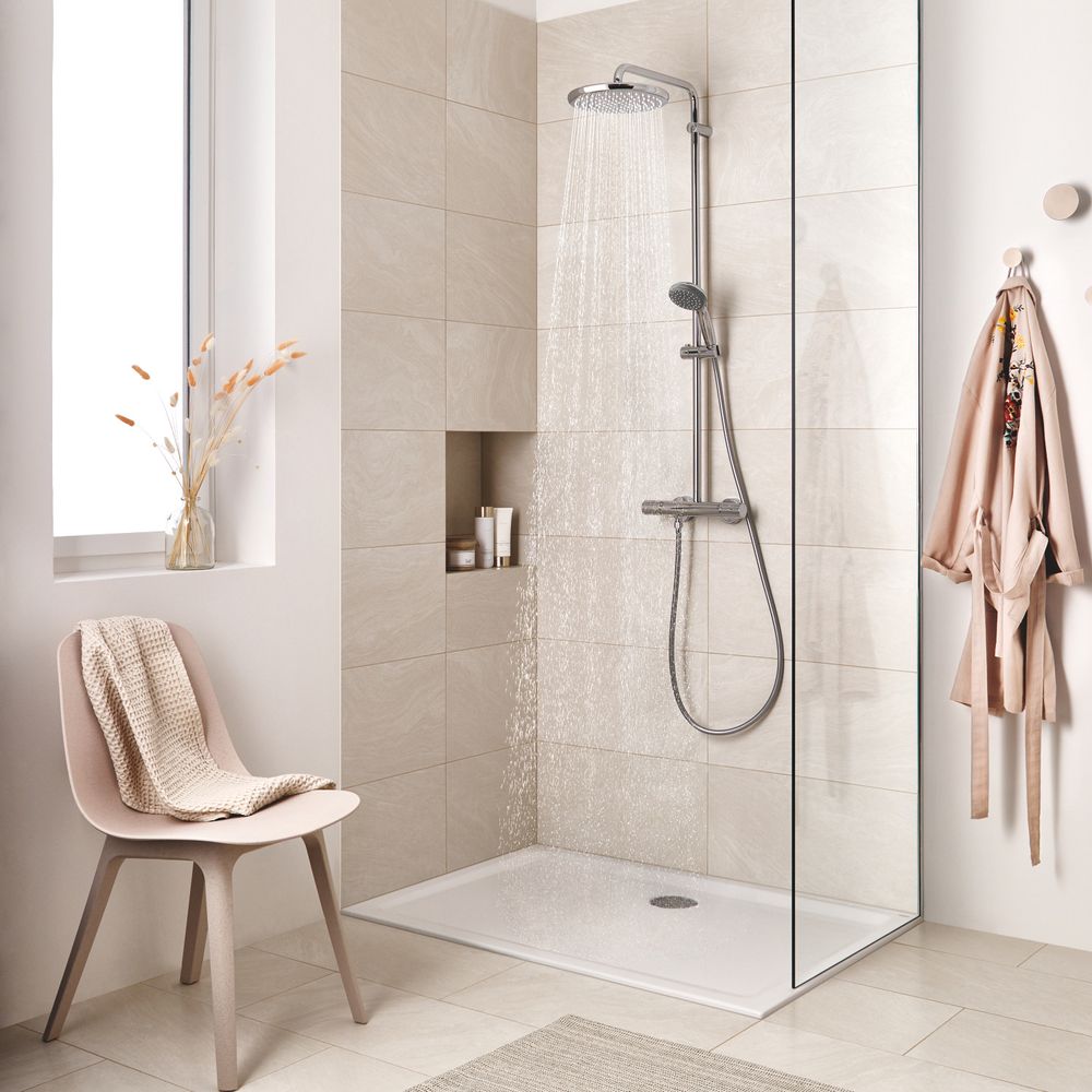 GROHE Vitalio Start System 250 Duschsystem mit Thermostatbatterie chrom QuickFix 268160... GROHE-26816000 4005176728617 (Abb. 2)
