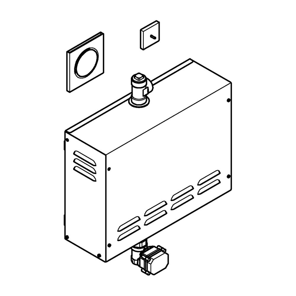Grohe Dampfgenerator F-digital Deluxe 400V ohne Rohbau-Komponenten... GROHE-26828000 4005176738753 (Abb. 5)
