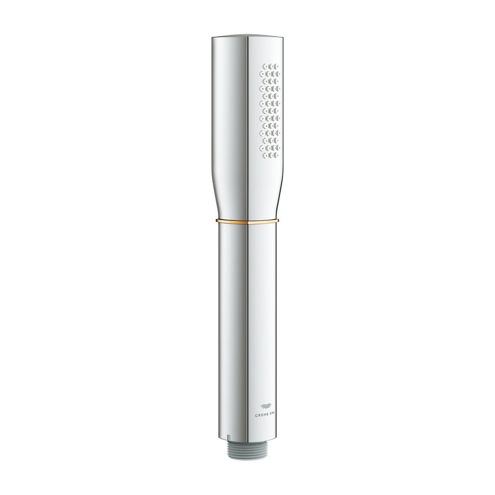 Grohe Grandera Handbrause Stick 1 Strahlart 6,6l/min Chrom/Gold, Durchflusskonstanthalt... GROHE-26852IG0 4005176758515 (Abb. 1)