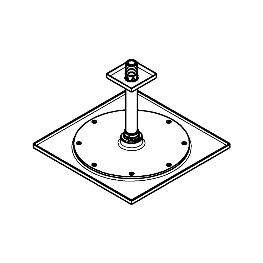 Grohe Rainshower Aqua Kopfbrauseset 10", Deckenauslass 142mm, 1 Strahlart, 9,5l/min Dur... GROHE-26861000 4005176758850 (Abb. 2)