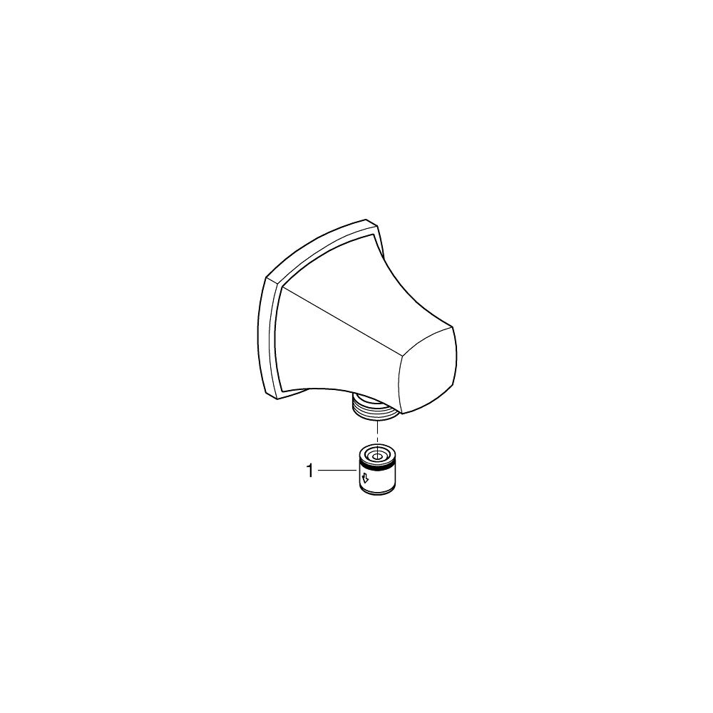 Grohe Grandera Wandanschlussbogen Außengewinde, Chrom/Gold... GROHE-26897IG0 4005176758461 (Abb. 5)