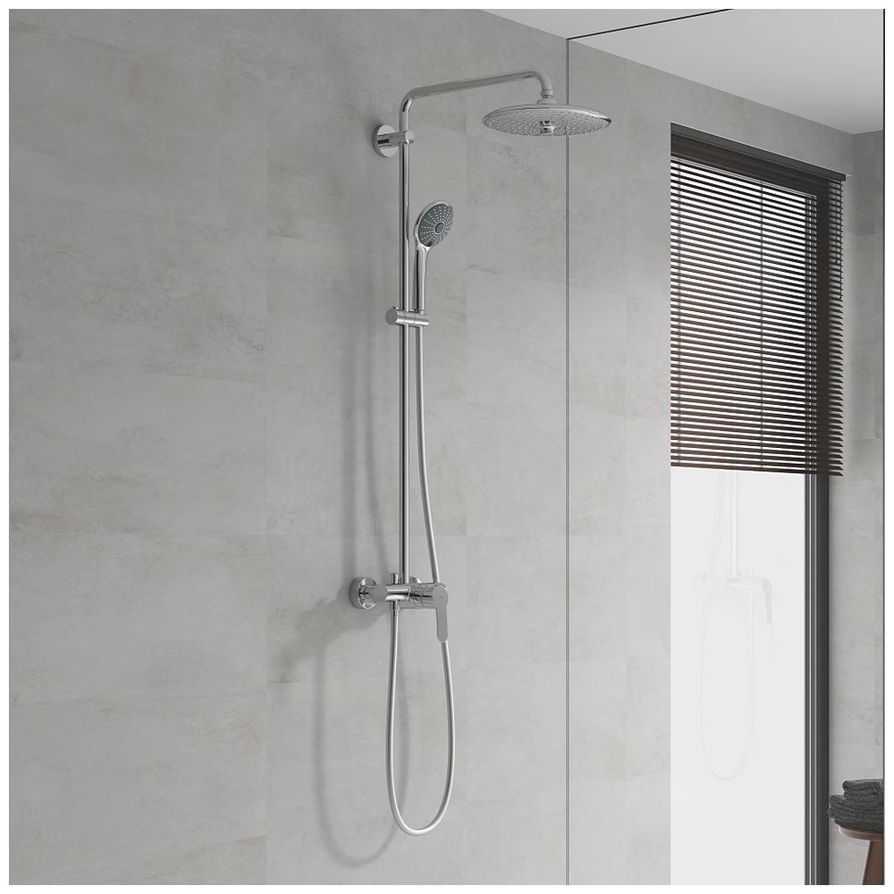 Grohe Vitalio Joy System 260 Duschsystem mit Einhandmischer Wandmontage, 3 Strahlarten,... GROHE-27684001 4005176417986 (Abb. 3)