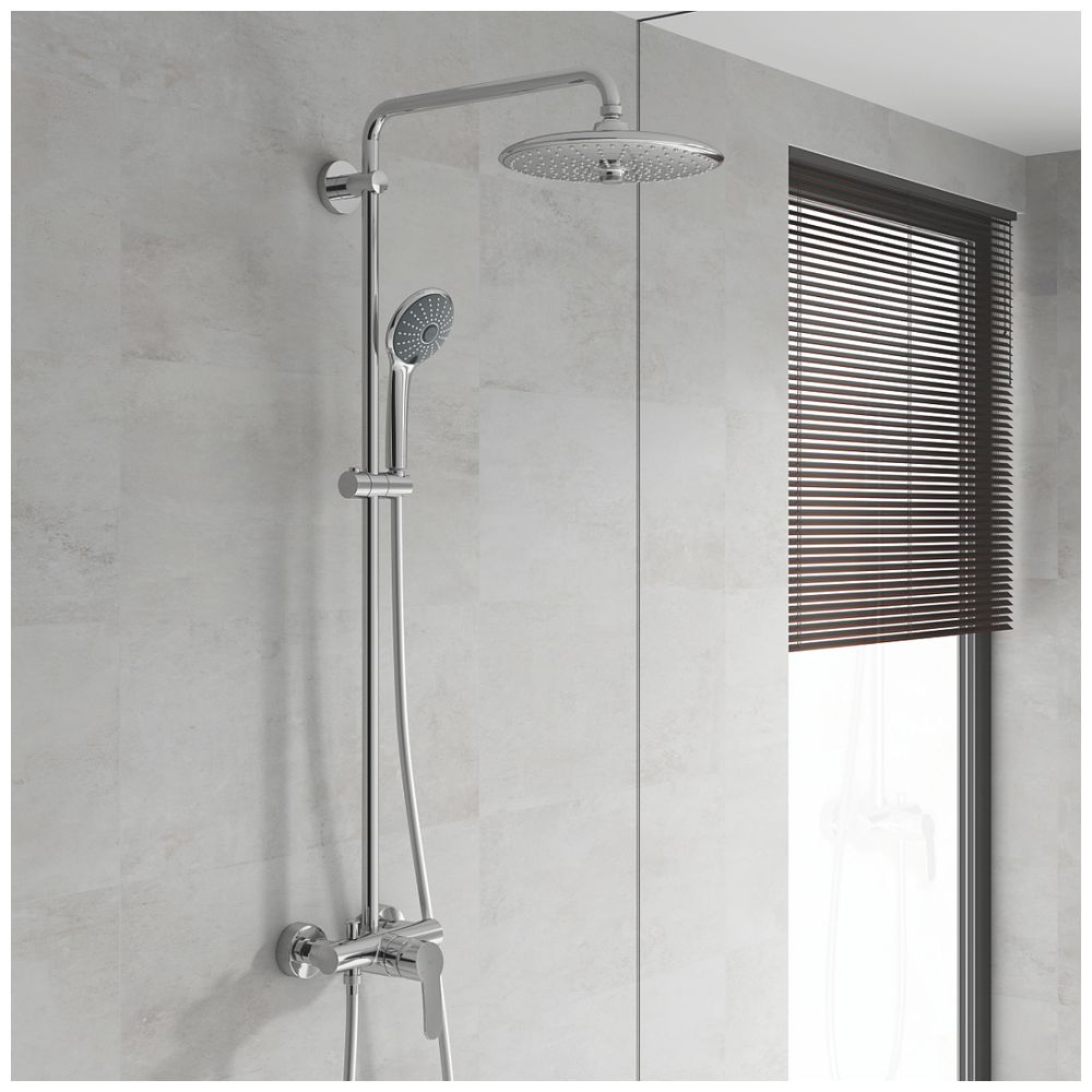 Grohe Vitalio Joy System 260 Duschsystem mit Einhandmischer Wandmontage, 3 Strahlarten,... GROHE-27684001 4005176417986 (Abb. 2)