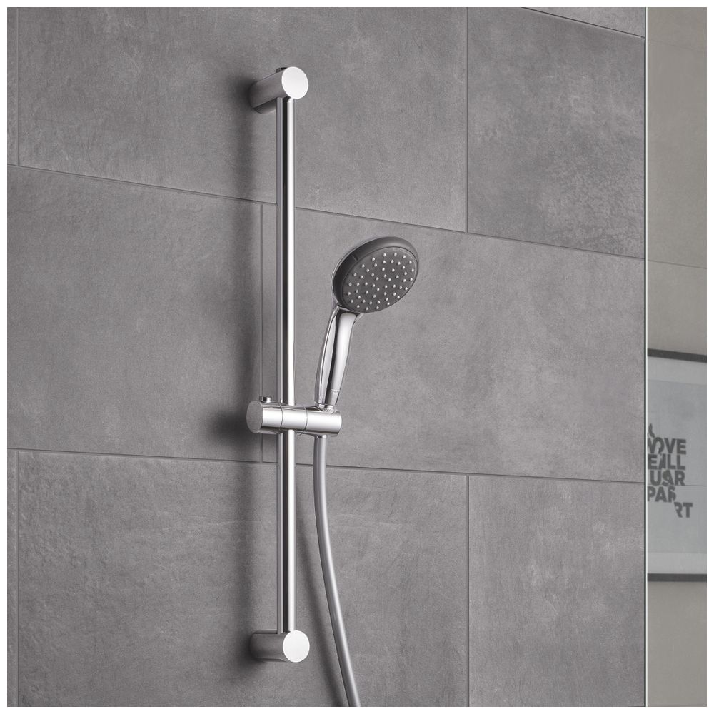 Grohe Vitalio Start 100 Brausestangenset, 2 Strahlarten, QuickFix, Chrom, 27948000... GROHE-27948000 4005176927874 (Abb. 2)