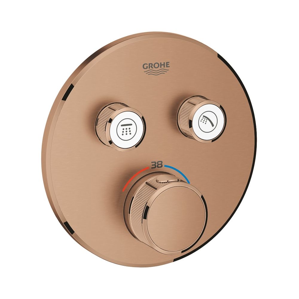 Grohe Grohtherm SmartControl Thermostat mit 2 Absperrventilen warm sunset gebürstet 291... GROHE-29119DL0 4005176493072 (Abb. 1)