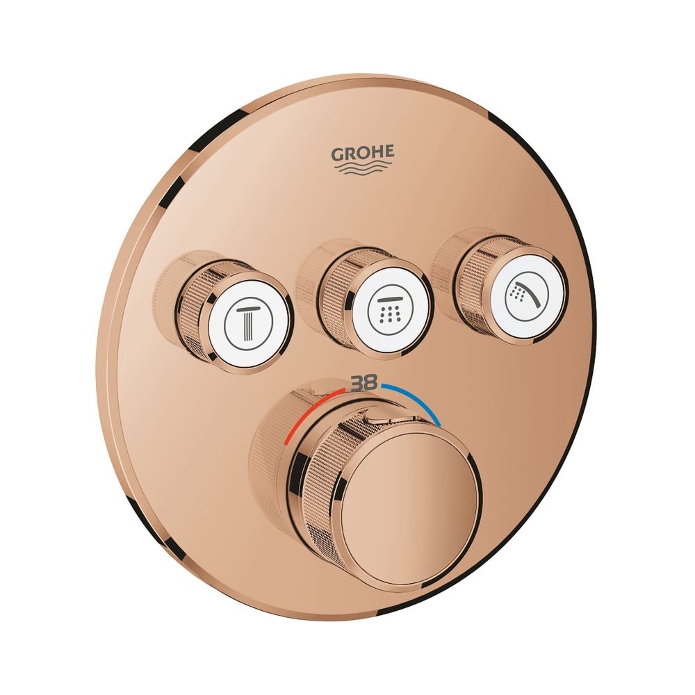 Grohe Grohtherm SmartControl Thermostat mit 3 Absperrventilen warm sunset 29121DA0... GROHE-29121DA0 4005176493201 (Abb. 1)