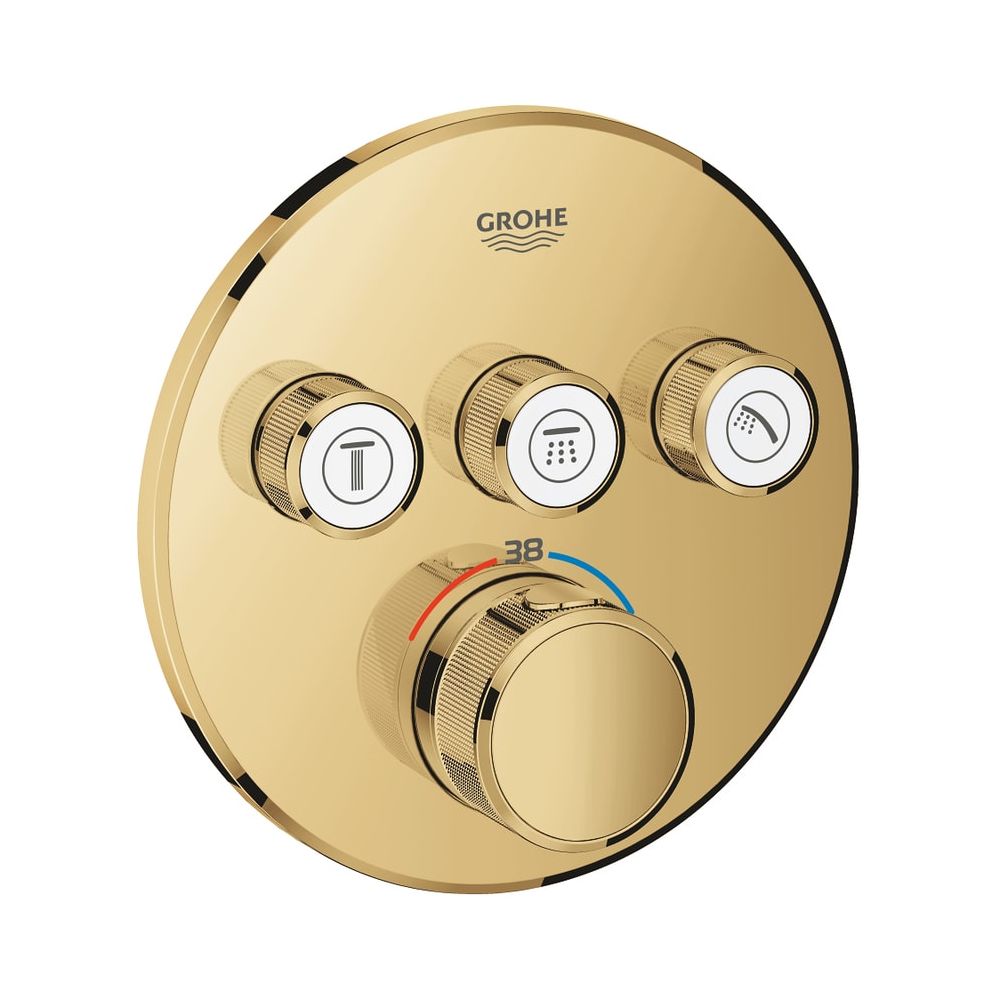 Grohe Grohtherm SmartControl Thermostat mit 3 Absperrventilen cool sunrise 29121GL0... GROHE-29121GL0 4005176493188 (Abb. 1)